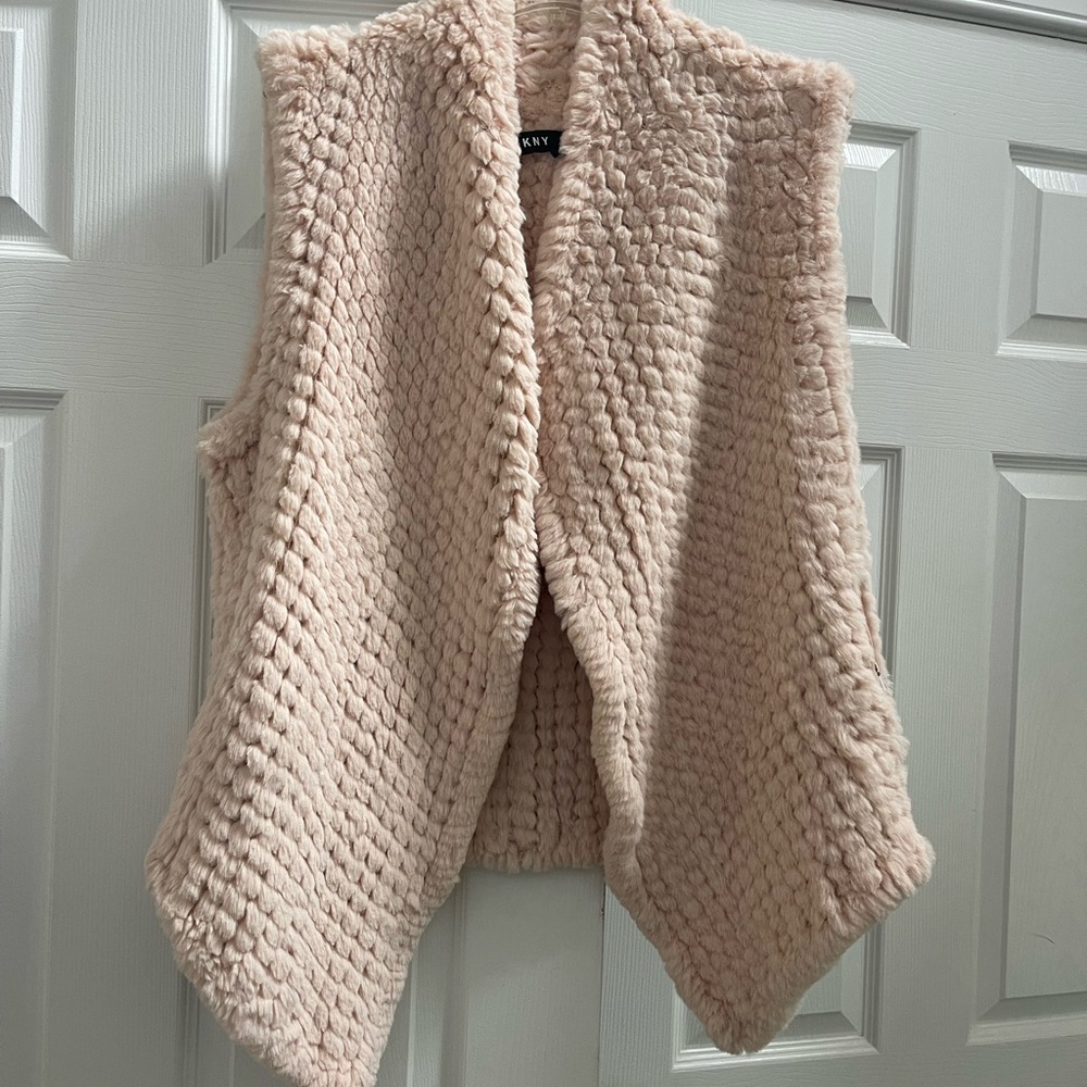 DKNY Vest faux fur